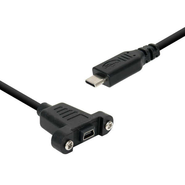 USB 3.1(Type C)ポート(F)-/Micro USB(M)、30cm