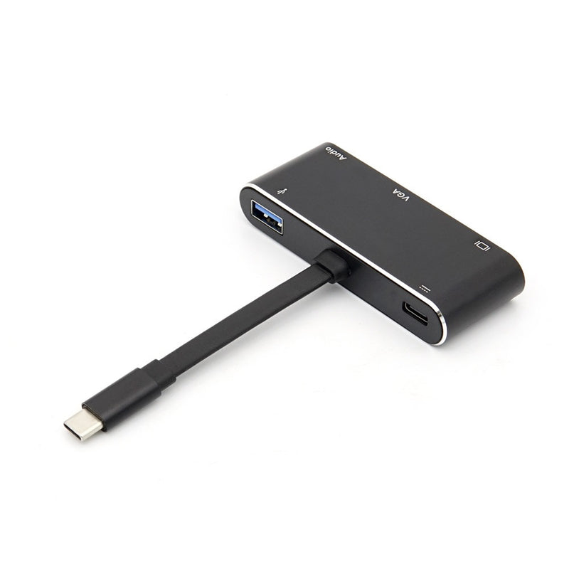USB 3.1(Type-C) 5 in 1 マルチコンバータ / HDMI/VGA/USB 3.0/Audio/PD