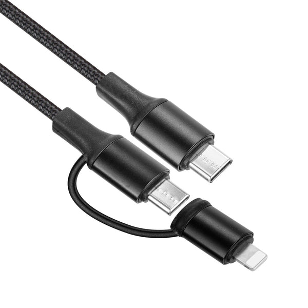 Type-C(USB 3.1) 2 in 1ケーブル
[to Type-C or iphoneライトニング] 1m 充電3A