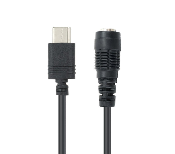 Type-C(USB 3.1) 電源変換ケーブル 20cm PD to DC ジャック(外径3.5mm 内径1.3mm)