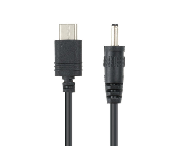 Type-C(USB 3.1)  電源変換ケーブル 20cm PD to DCジャック(外径3.5mm 内径1.3mm)