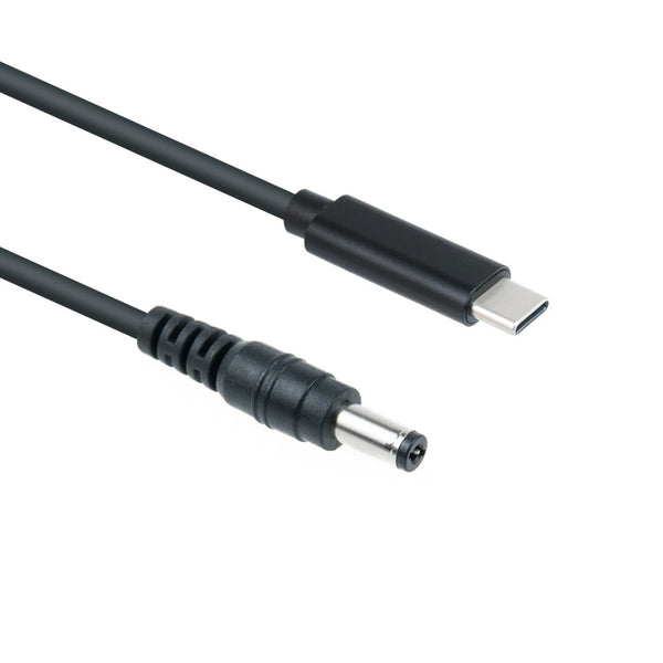Type-C(USB 3.1)ノートブック電源変換ケーブル PD to DCジャック(オス/外径5.5mm/内径2.1mm充電　1.5m