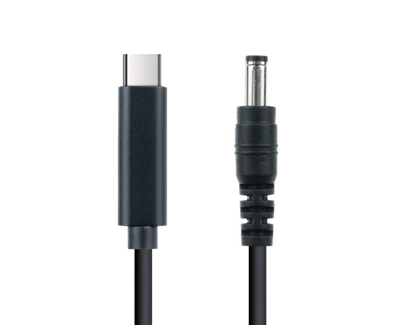 Type-C(USB 3.1)ノートブック電源変換ケーブル PD to DCジャック(オス/外径5.5mm/内径2.1mm充電　1.5m