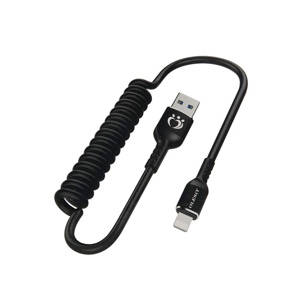 ライトニング　カールコード50～120cm
ライトニング―USB-A、充電3A(スプリングケーブル)、