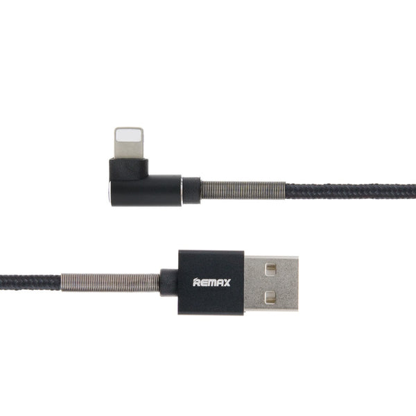 ライトニング―USB-A(2.0)変換 ケーブル1.2m側面L型、充電＋データ通信